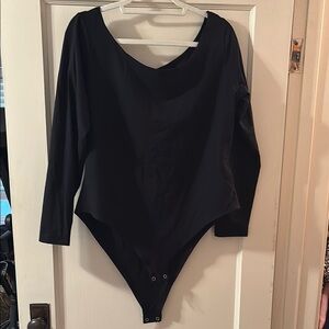 Black Long Sleeve Women's bodysuit